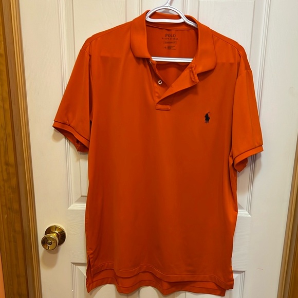 Polo by Ralph Lauren Men's Orange Polo Shirt - Picture 5 of 6
